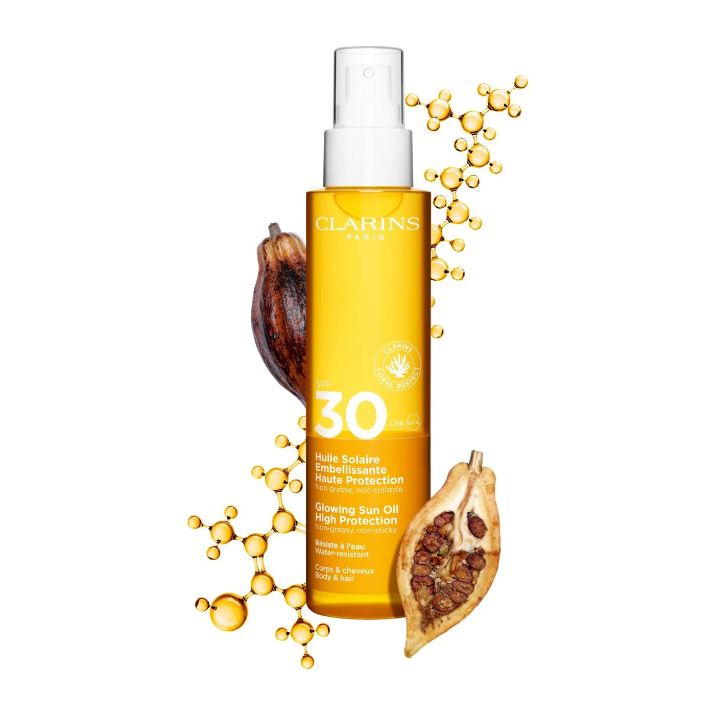 Clarins Glowing Sun Oil High Protection SPF 30